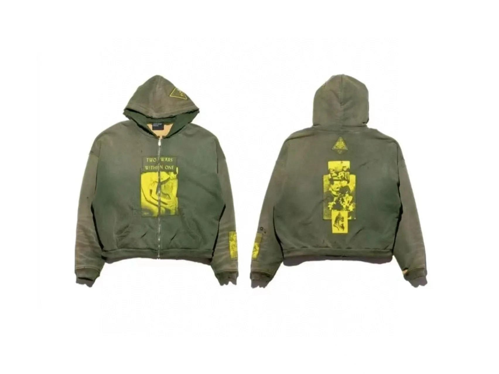 

Depred Rich Second Generation 25SS INS Network Red Loose Autumn Winter Patched Street Waed Hoodie Tee American Sle Cas...