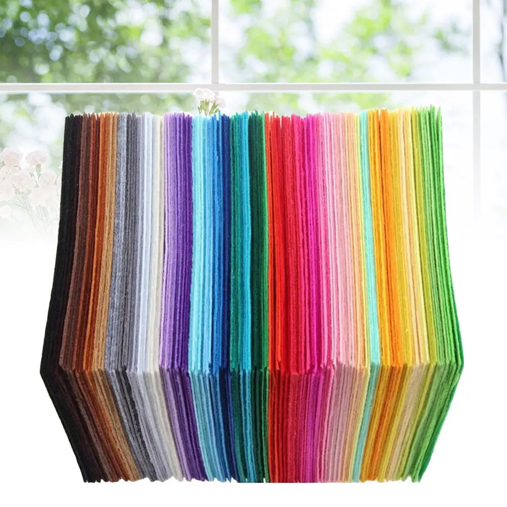 40Pcs 10x15cm Multicolor Nonwoven Fabric Sheets Premium Craft Felt Sheets for DIY Art Sewing Gluing Stapling Painting view 2