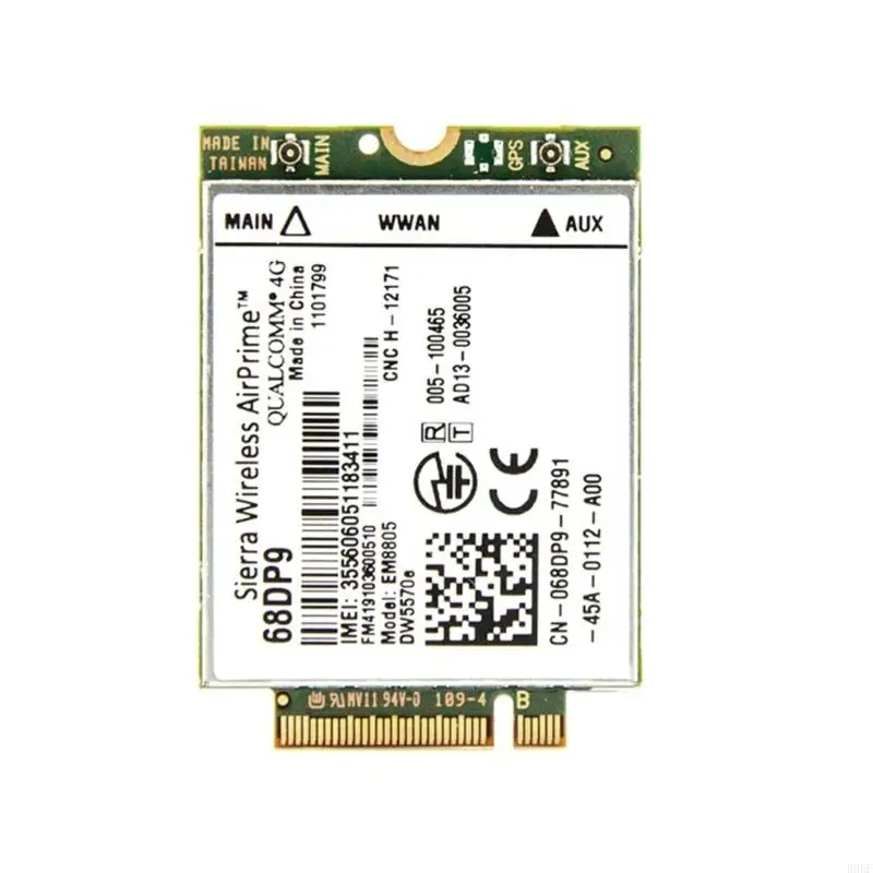 

B0KF ноутбук Интернет -адаптер Caed разблокированный Airprime EM8805 WWAN Card Номер детали DW5570E 68DP9 CARD