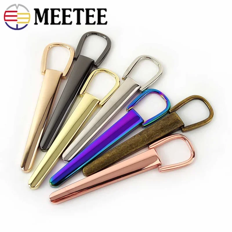 2/4/10Pcs Meetee Bag Handle Strap Metal Belt Buckles Decorative Buckle Handbag Hanger Connector DIY Hardware Leather Accessories