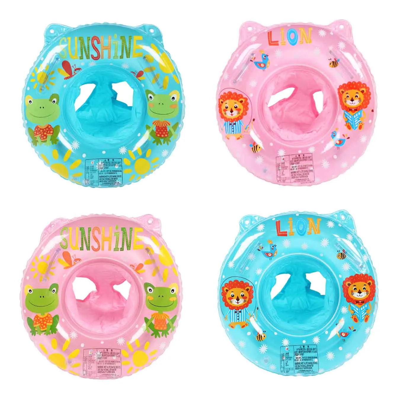 

1PC Pool Floats Inflatable Swim Ring with Seat PVC Cartoon Animal Water Tube for Swimming Pool Beach Summer