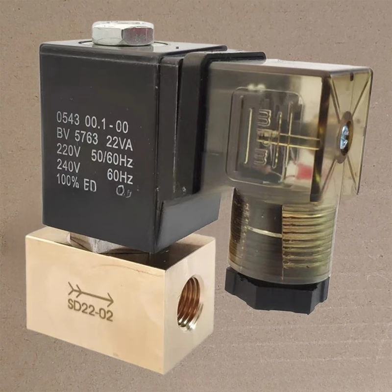Brass High Pressure Solenoid Valve 10MPa G1/4 G3/8 Water Gas Control Valve Normally Open Closed AC220V DC24V