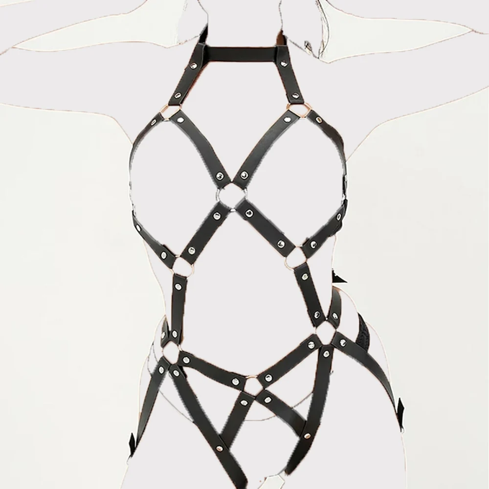 제한 하네스 여성 섹스 본디지 페티쉬 BDSM 장난감 섹시한 가죽 하네스 에로틱 섹스 유혹 스트랩 커플을위한 섹스 토이