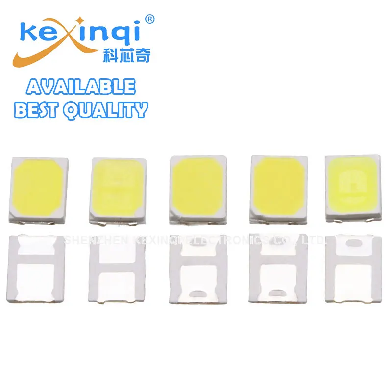 100pcs High Brightness SMD LED 2835 1W 0.5W 0.2W White 3V 6V 9V 18V 36V 150MA/100MA/30MA/60MA/80MA 6000-6500K High Power Light