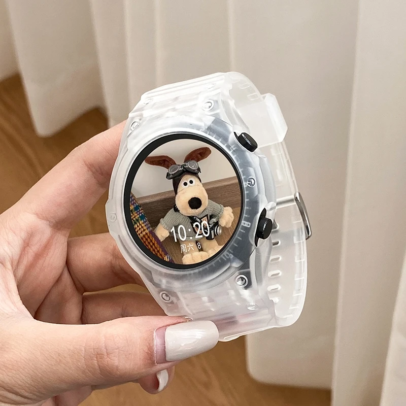 TPU-Armband + Hülle für Samsung Galaxy Watch 7/6/5/4 40 mm 44 mm Armband-Schutzhülle für Galaxy Watch 4/5/6/7 40 mm 44 mm