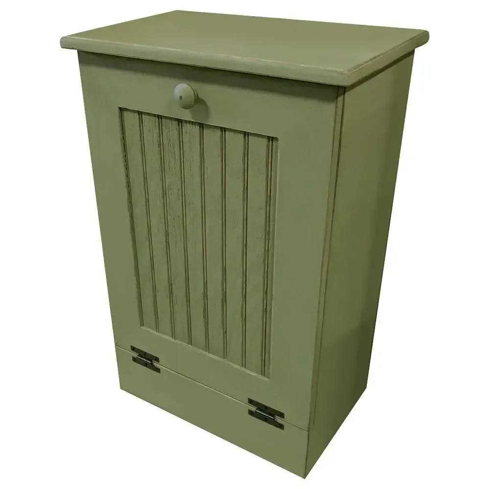 

Reclaimed Sage Wooden Trash Bin