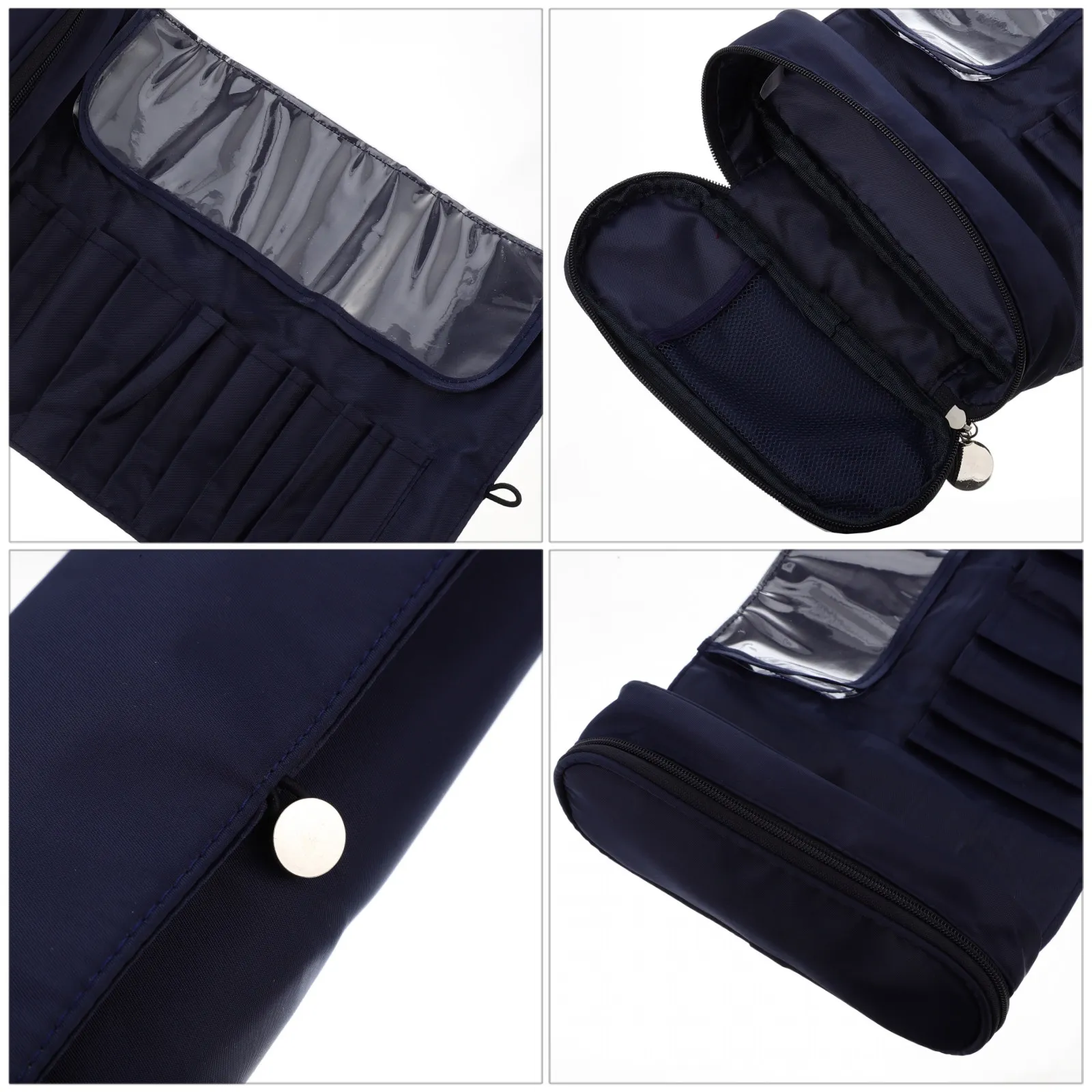 Brush Rolling Bag Travel Makeup Brush Pouch Portable Large Capacity Cushion Layer Protective Storage Case