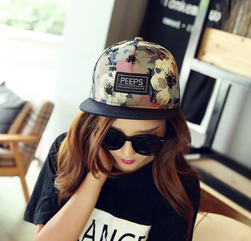 Hat Female Summer Korean Version Couple Tide Hip Hop Hat Street Dance Flat Along Hat Duck Cap Visor Hat Tide Autumn Baseball Cap