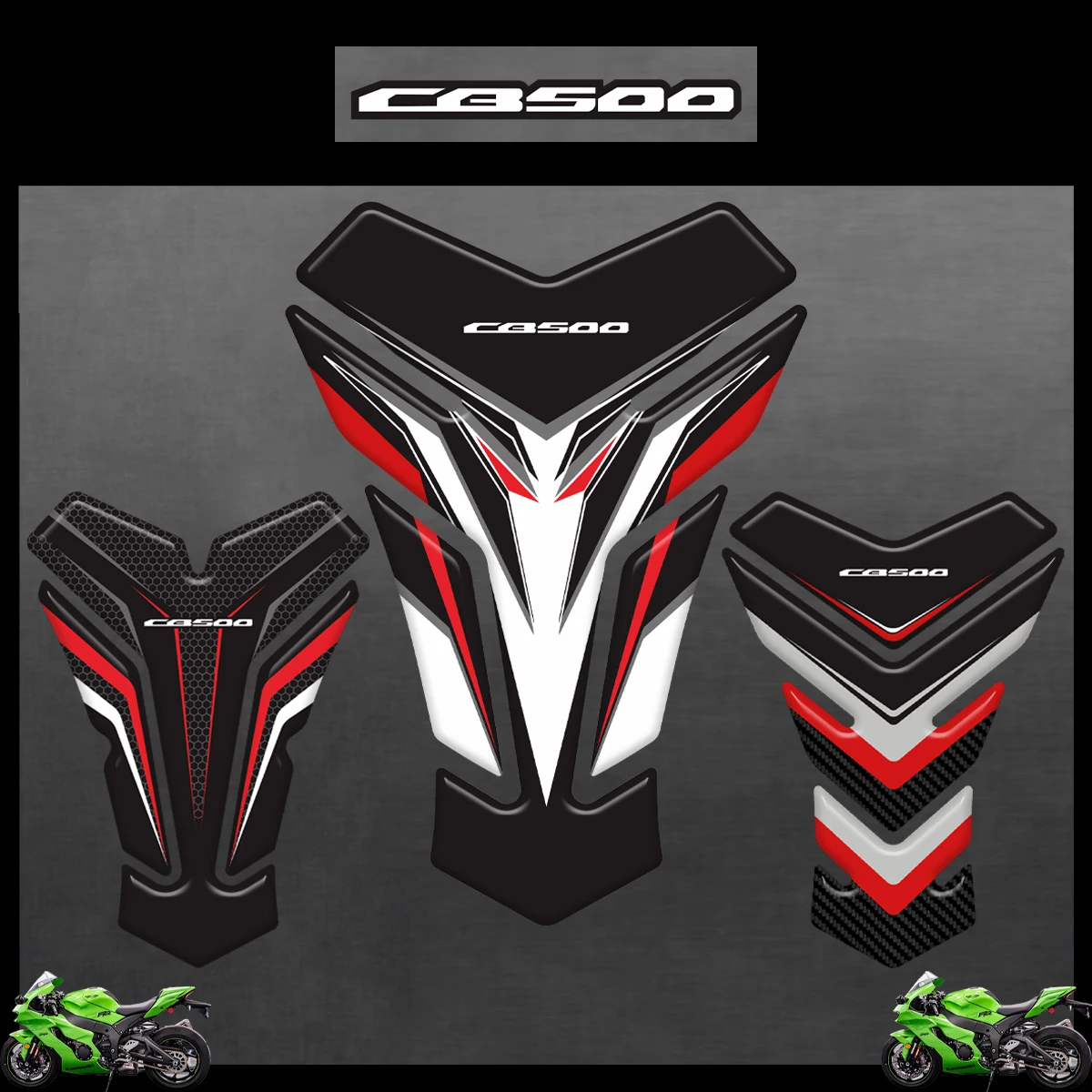 

3D Motorcycle Tank Pad Protector Stickers For Honda CB500 CB500F CB500X CB500FX CB500R