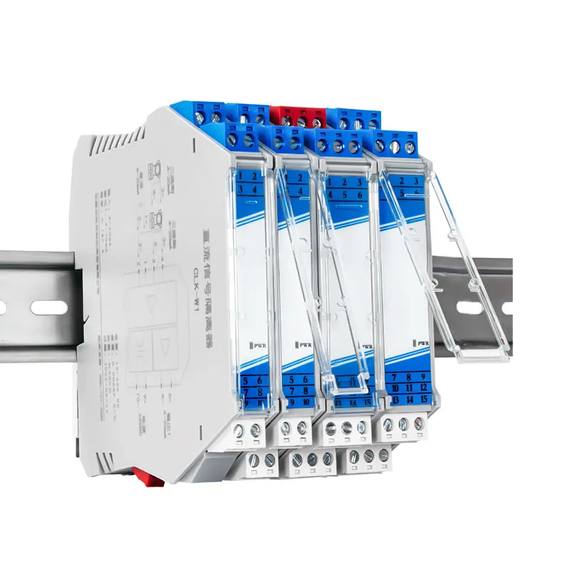 Analog Signal Converter 4-20ma to 0-10V 0-5V Signal Isolator 35MM Din Rail Voltage Current Signal Conditioner GLK