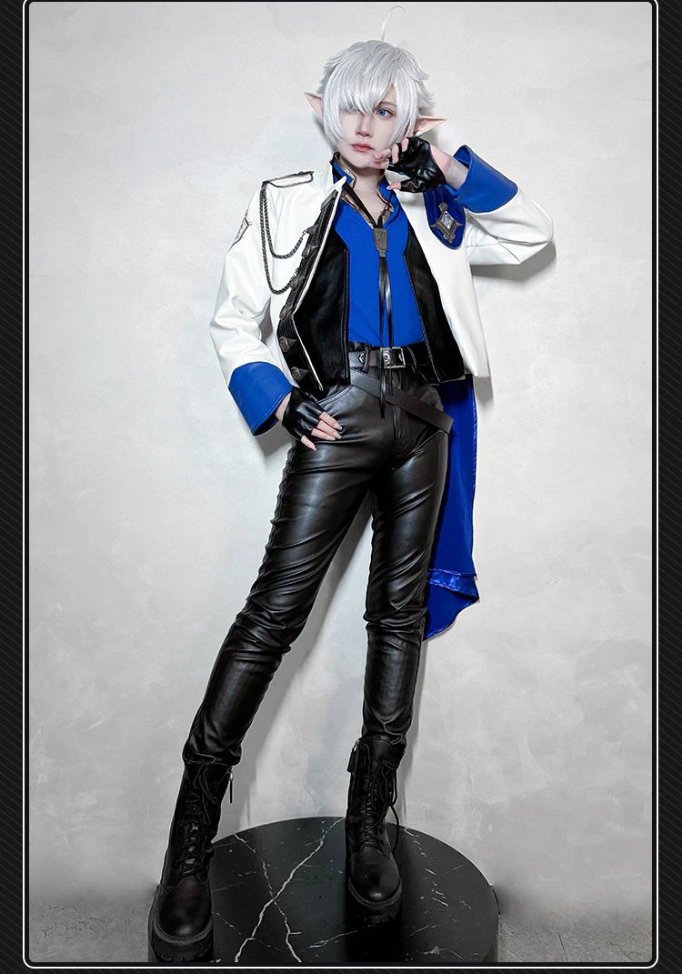 Irelia H Store FF14 مجموعة بتلر أزياء تنكرية سترة معطف السراويل لعبة #6