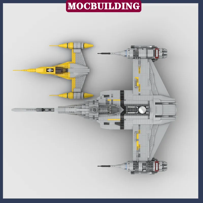 MOC Space Movie Starfighter Model Building Block Assembly N-1 Transport Aircraft UCS Collection Toy Gifts