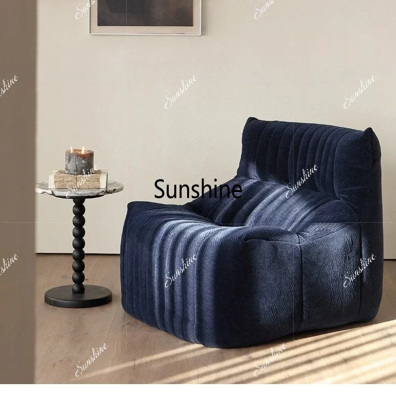 Lazy sofa reclining and sleeping balcony living room super soft floor single reclinerTJ