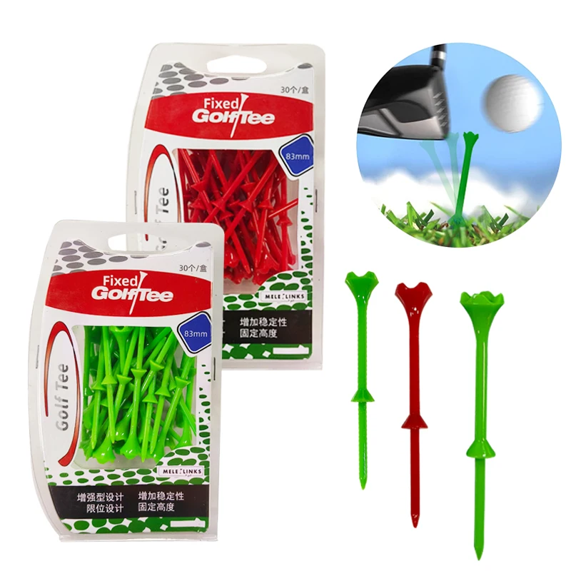 جولف تيز 30 قطعة/صندوق 83 مللي متر ارتفاع ثابت تعزيز الاستقرار مواد عالية الجودة دائم هدية fers الغولف تنحى المحملة