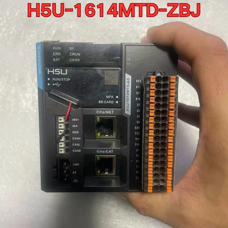 O teste da função do controlador PLC H5U-1614MTD-ZBJ de segunda mão é normal