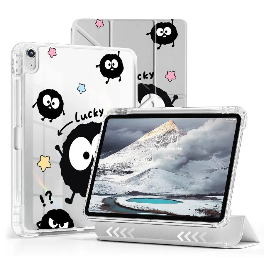 

Tablet Case For iPad Pro 2025 Air 4 5 M3 M2 M4 11inch Mini 6 7 11th 10th 9th 8th 7th 12.9inch Holder Cover Y-Fold Cute Cartoon