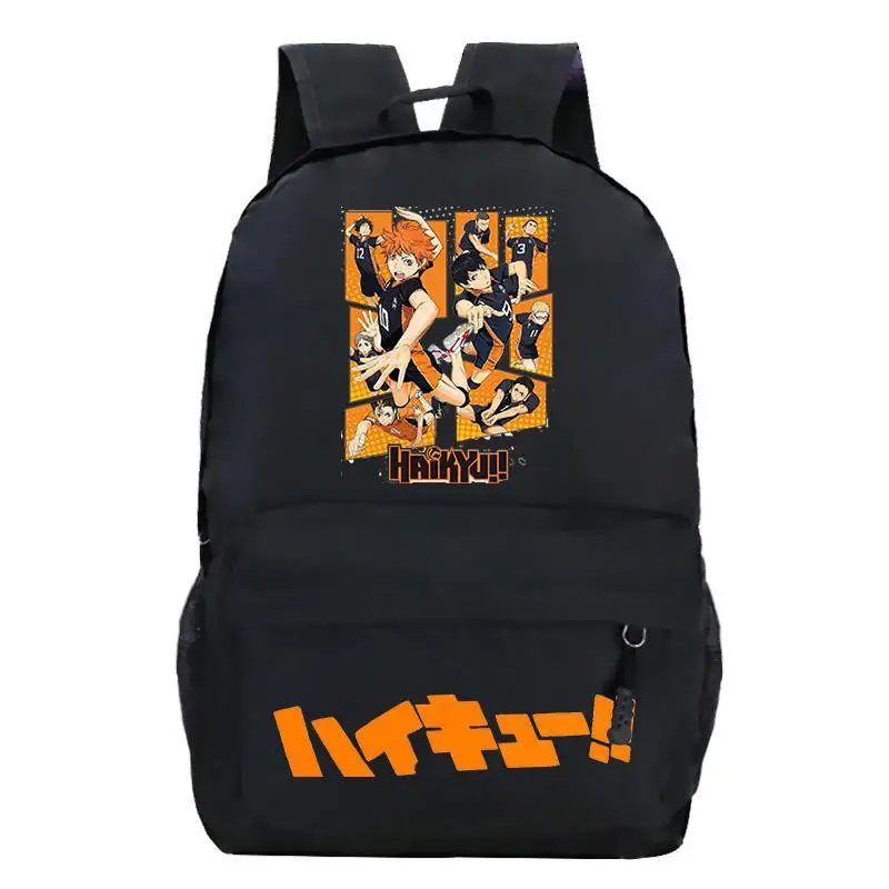 Japan Anime Haikyuu Children\'s Backpack Boys Girls Cartoon Print Schoolbag Harajuku Students Anime Backpacks Back To School Gift