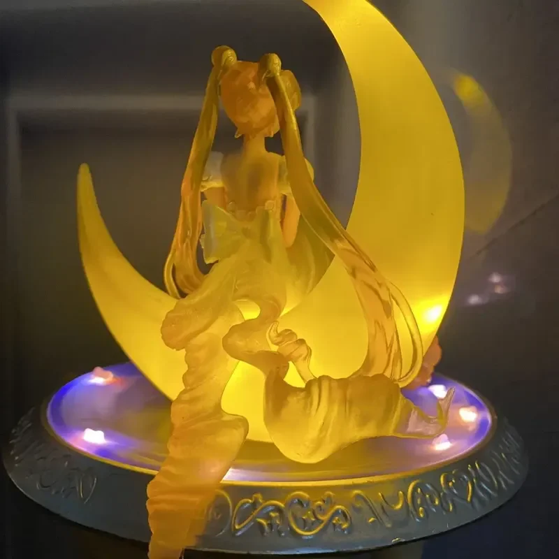 Anime Sailor Moon Figure Surrounding Aesthetic Model Glowing Night Light Gift Girls Cute Room Decoration Girl Gift Toys