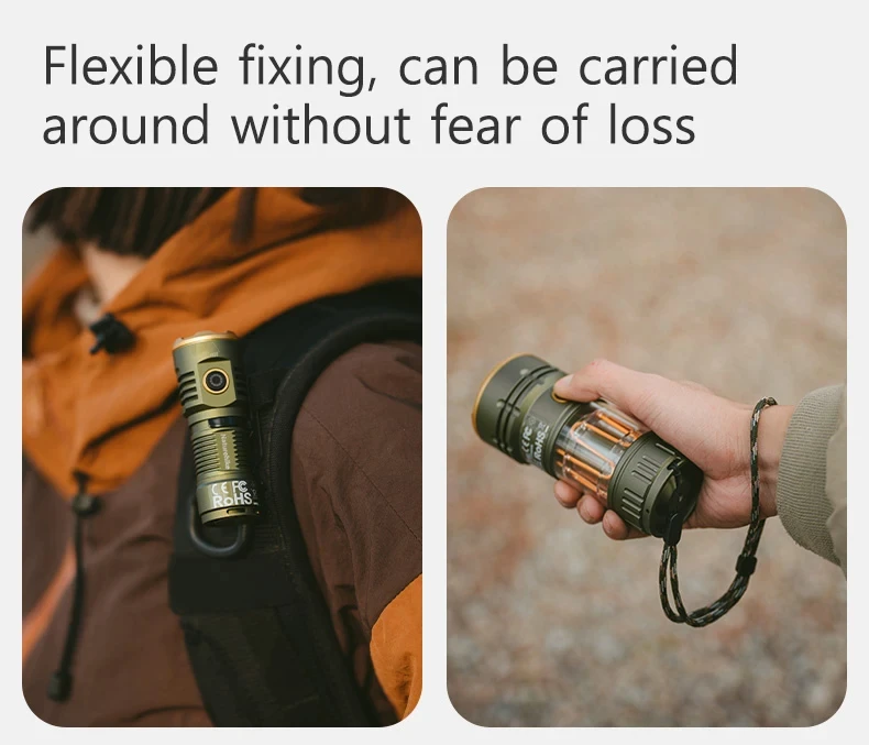 Naturehike Hochleistungs-LED-Taschenlampen für Camping und Outdoor, ultraleicht, wasserdicht, 250 m Strahlungsbereich, Umgebungslicht, multifunktional – Detail 10