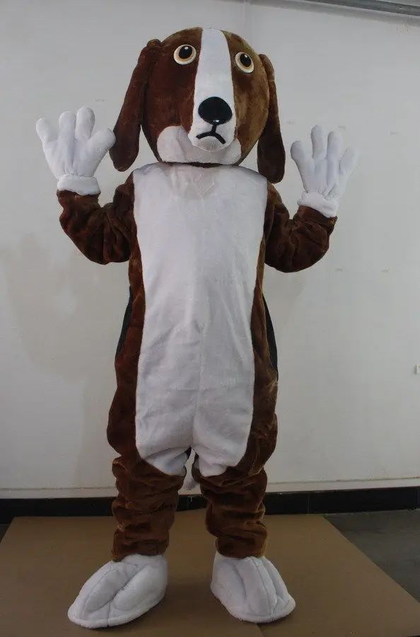 

New Adult Best Sale Lovely Puppy Dog Animal Cartoon Mascot Costume Christmas Fancy Dress Halloween Mascot Costume