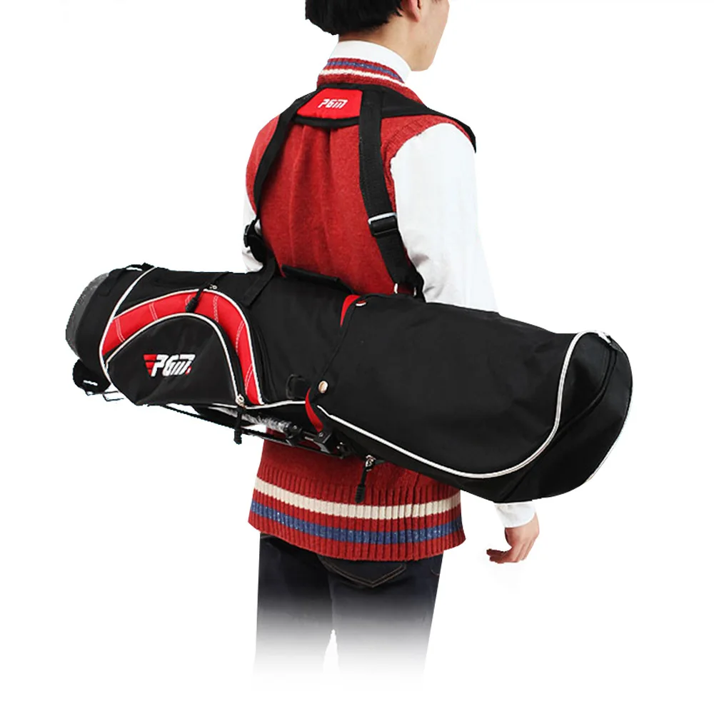 PGM 3-12 Age Golf Children's Bag High Quality Boys Girls Stand Ball Bag Nylon Portable Double Shoulder Strap Backpack QB023-024