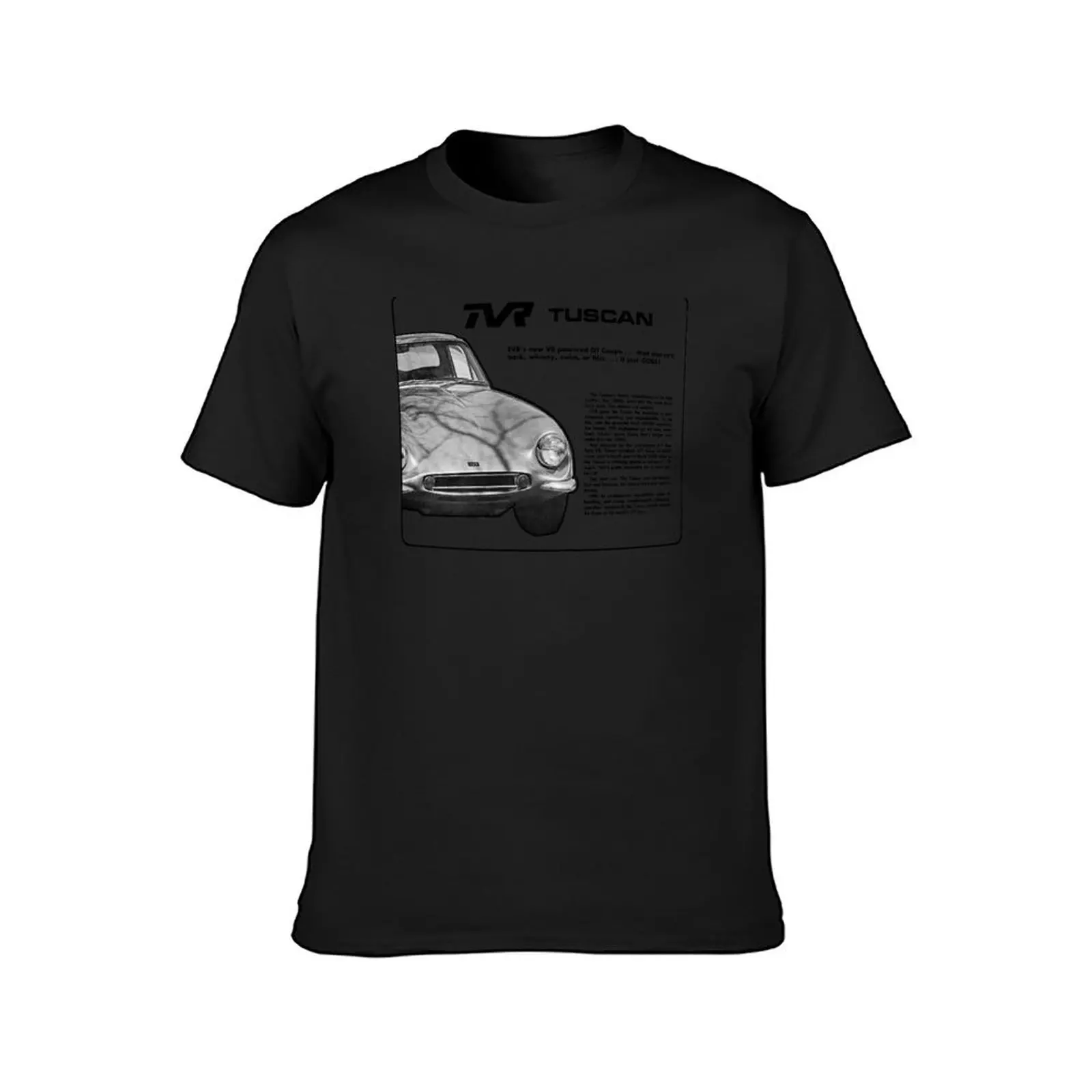 TVR TUSCAN t-shirt koszulki anime zwykłe czarne koszulki męskie