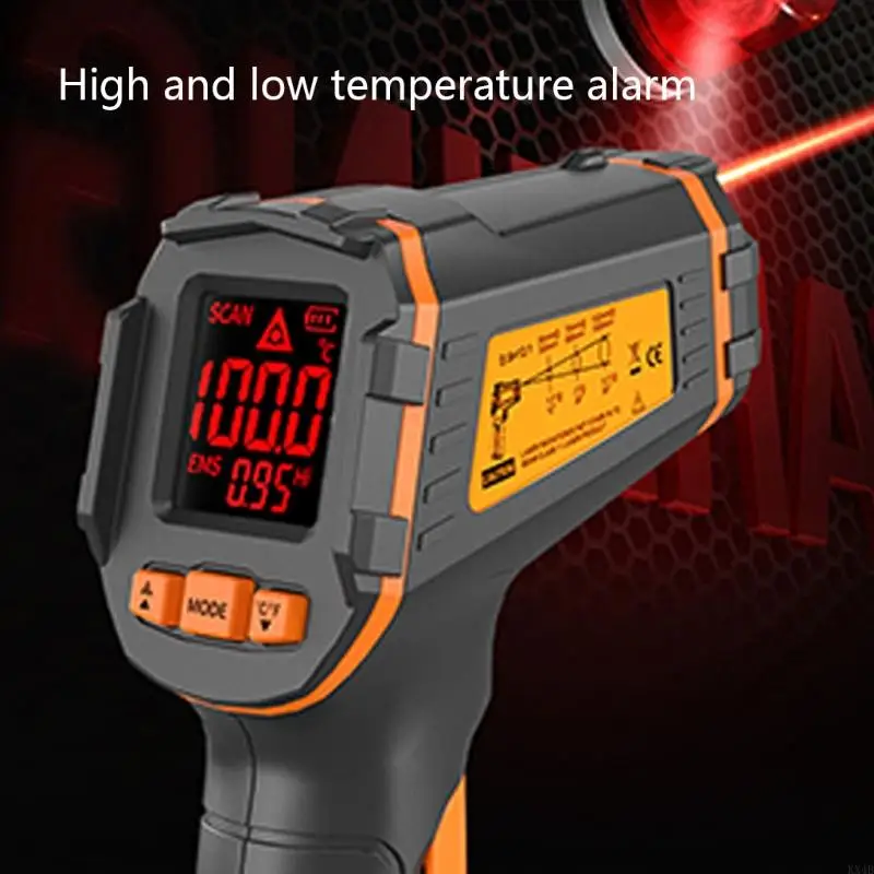 KX4B OKRESOWANIE TERMOMATOR Nie kontaktowy cyfrowy pistolet temperaturowy do gotowania do naprawy domu konserwacja LCD -50 do