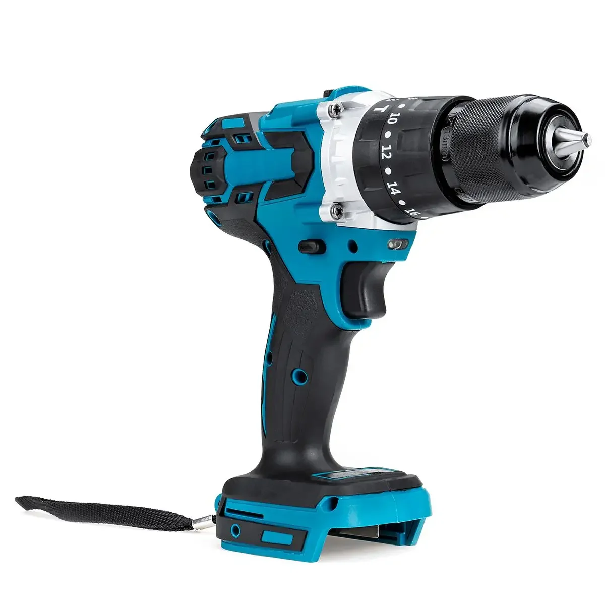 Imagem -02 - Brushless Electric Hammer Drill Chave de Fenda Elétrica Furadeira de Impacto sem Fio para Bateria Makita em 20 Mais Torque 18v 350n.m 13 mm