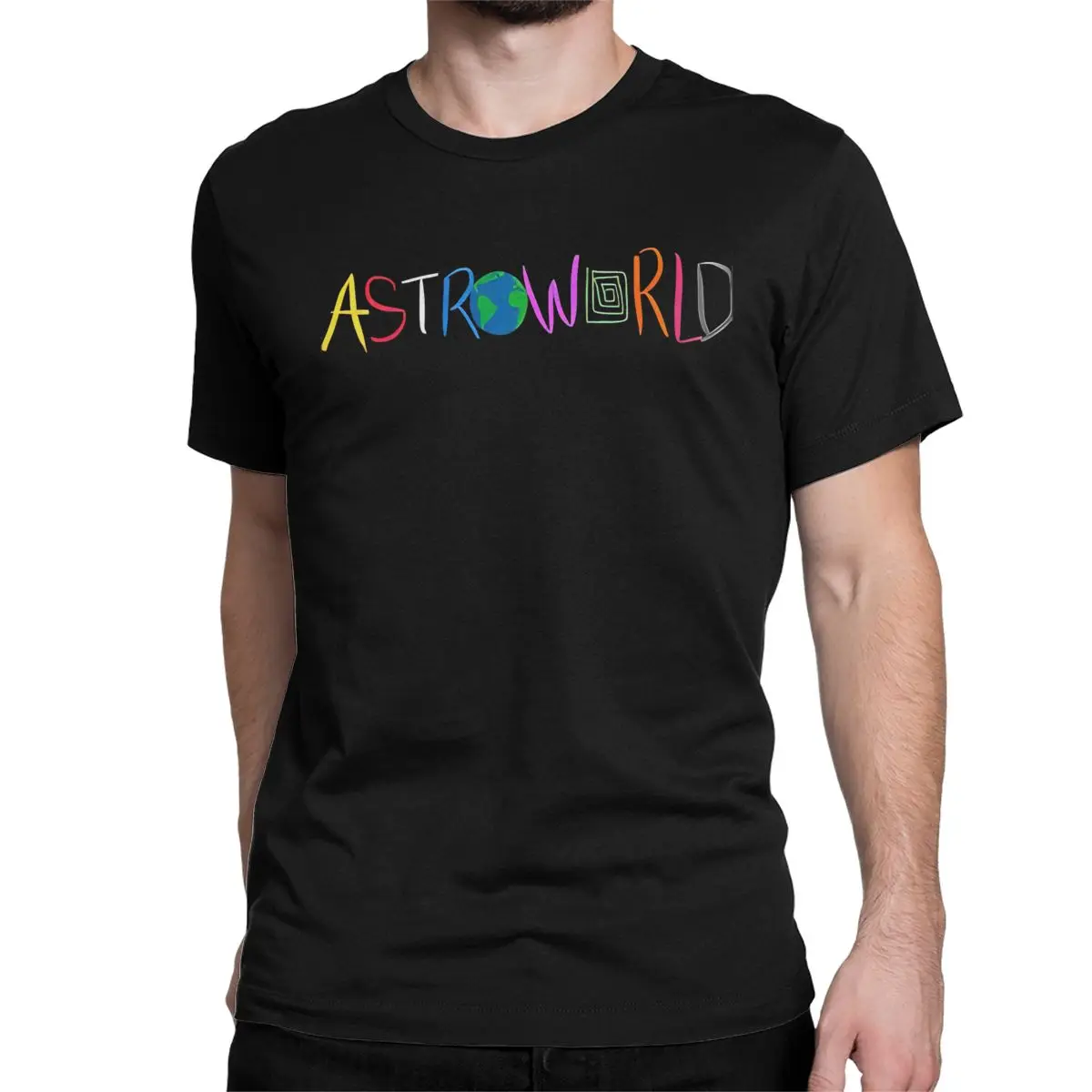 Men Women Travis-Astroworld T Shirt Rapper Cotton Clothes Amazing Short Sleeve Crewneck Tees 4XL 5XL 6XL T-Shirt