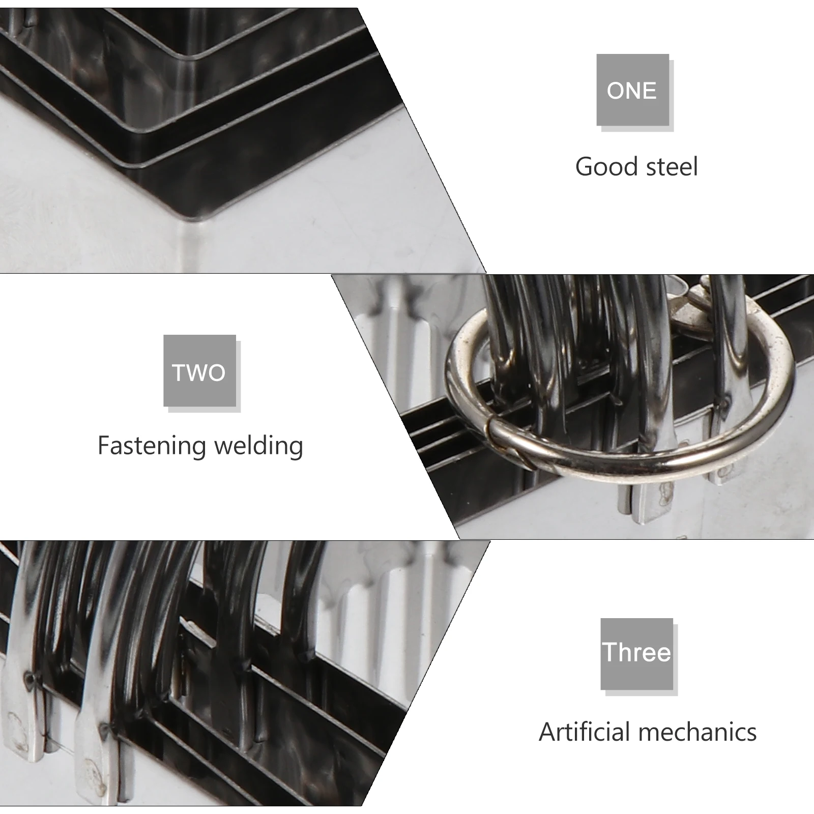 

5Pcs Professional Baking Dough Tools Cookie Cutters Flat Bottom Easy to Use and Store Cookie Cutter Biscuit Mould