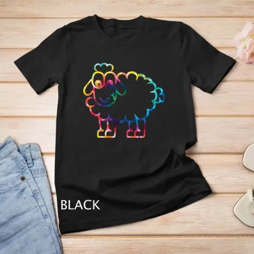 Funny Tie Dye Cute Sheep T-Shirt Unisex T-shirt