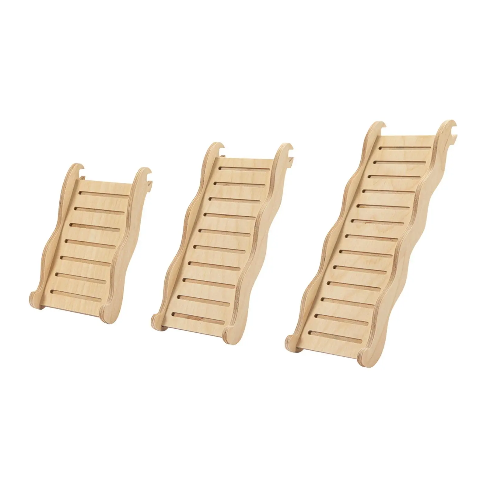 Wooden Hamster Ladder Stable Climbing Ramp Cage Bridge for Mouse Gerbil Bunny Hutch Small Pet Habitat Decor view 5