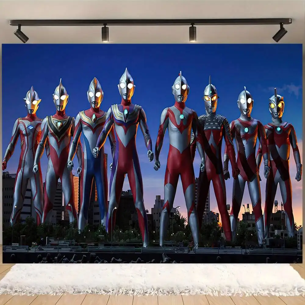 U-Ultraman Dekoration Hintergrund Wand Party Hängen Hochzeit Dekor Tuch Studio Foto Requisiten