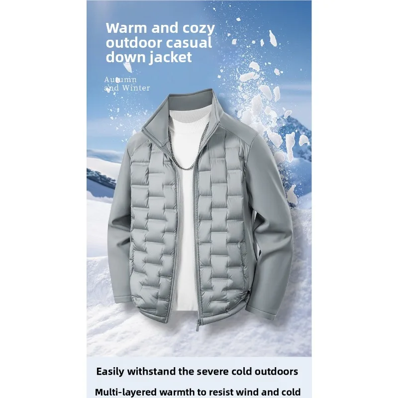 

Outdoor Versatile Solid-color Cotton-padded Jacket Fashionable Lightweight Couple Down Jackets Autumn Winter Warm Windproof Coat