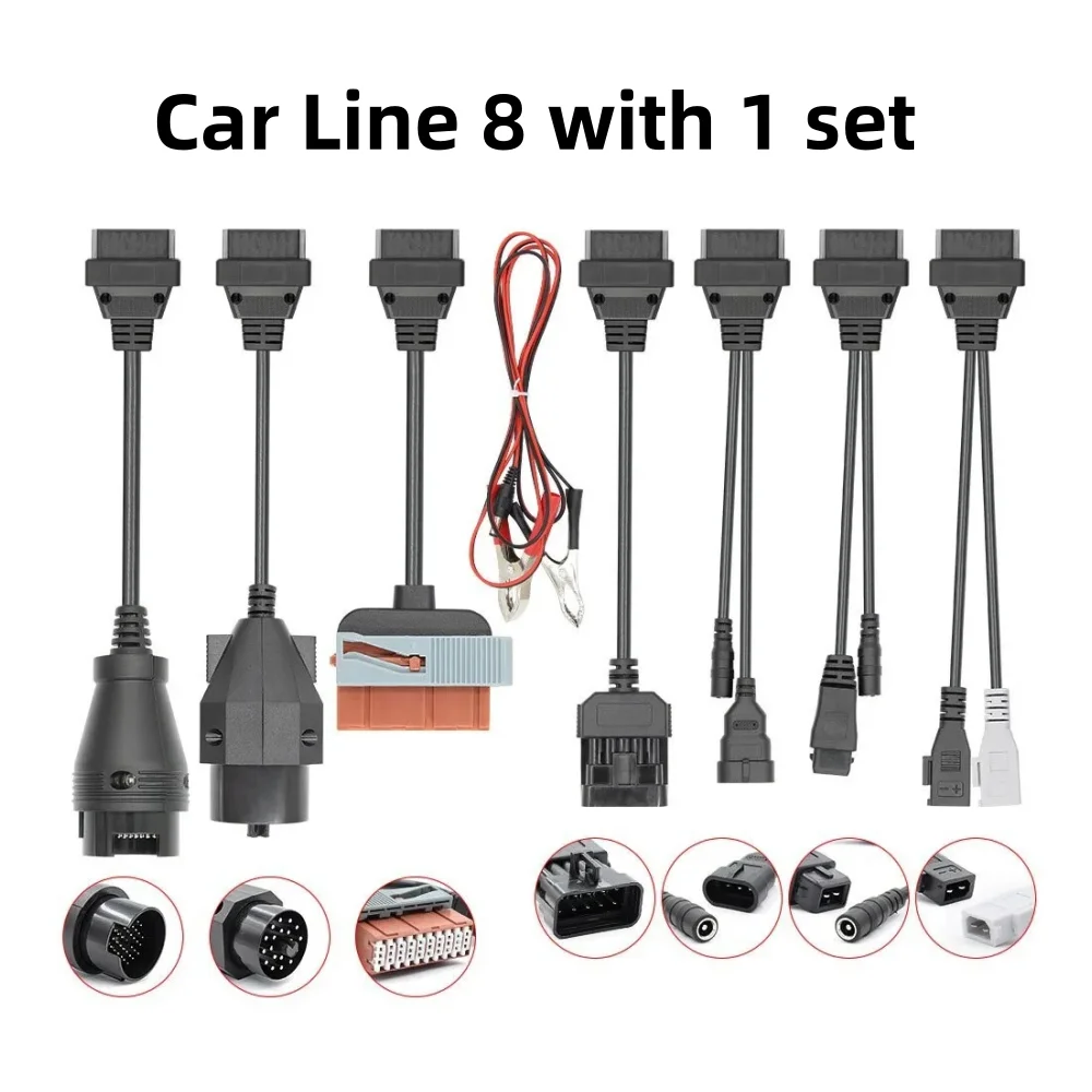 Best Car line 8 with 1 set of lines for AK DS150E TCS CDP Pro automotive inspection line