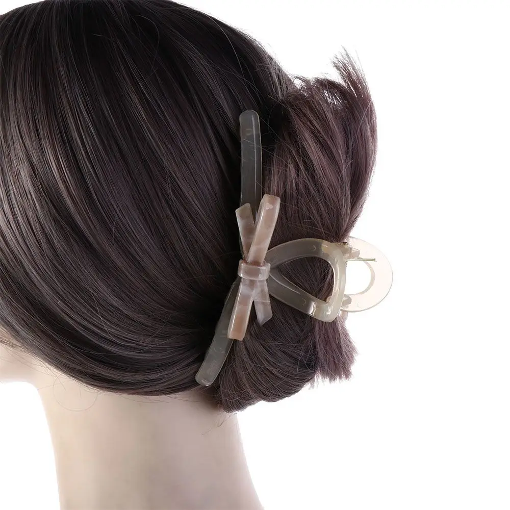 Tocado de ácido acético, Clip de tiburón con temperamento, accesorios para el cabello, Clip de cangrejo de estilo coreano, pinza para el pelo con lazo, pinzas para el cabello para mujer