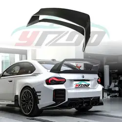 2023+ G87 M2 Dry Carbon Fiber Rear Wing For BMW G42 G87 Prepreg Carbon Fiber Tail Trunk Spoiler For BMW M2 Rear Spoiler