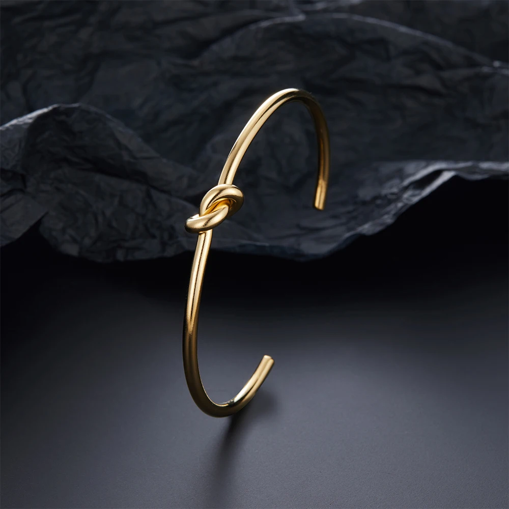 316L Fashion New Bow Stainless Steel Popular Bracelet Women Men Charm Simple Gold Jewelry Wholesale Wife Mom Gift