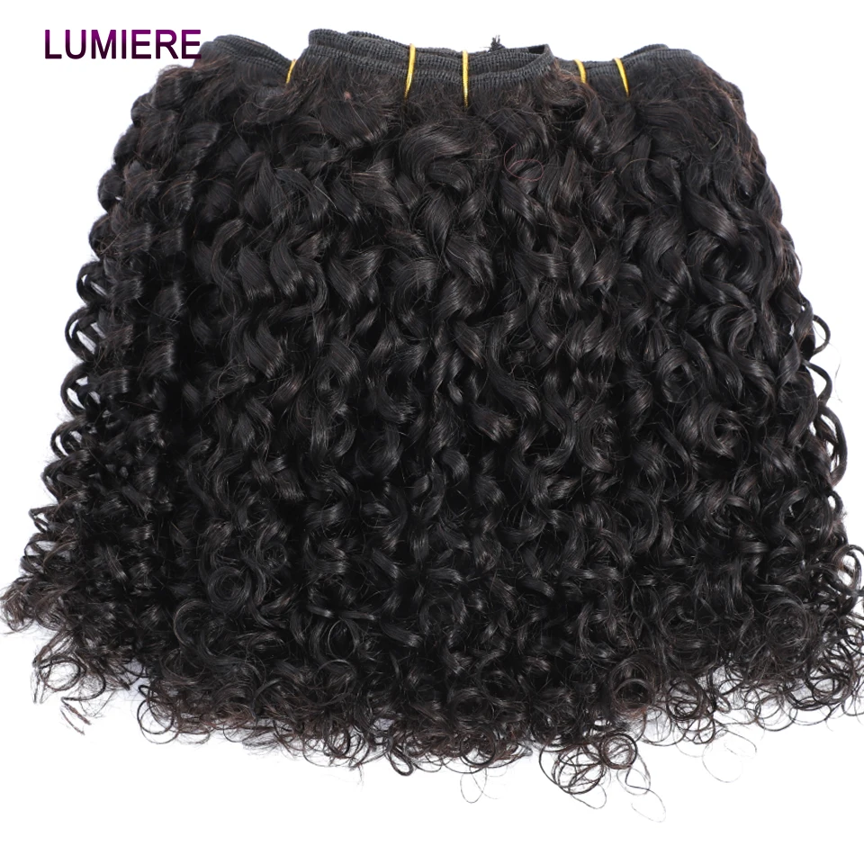 Burmesische Pixie Curly Bundles Unbehandeltes Jungfrauenhaar 3/4 Bundle-Deal Tiefe Afro-Locken Echthaar-Extensions Großhandel – Detail 34