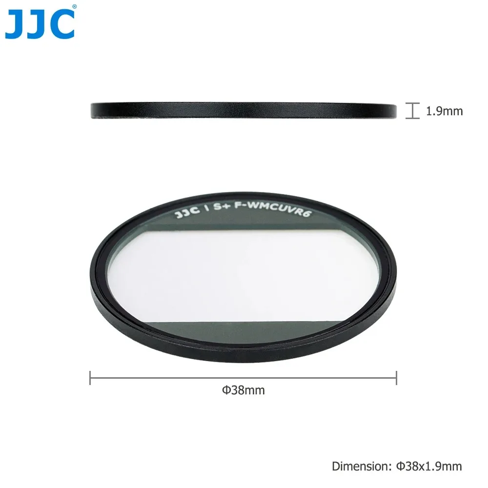 JJC 1.9 ملم فلتر الأشعة فوق البنفسجية فائق النحافة متعدد المغلفة لكاميرا Sony RX100 V RX100 VI RX100 VII وكاميرا Canon G7X Mark II G7X Mark III