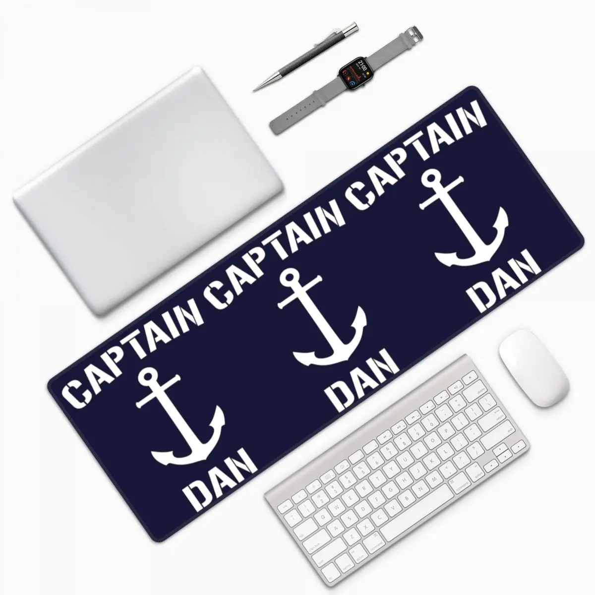 Nautical Captain Anchor Large Mouse Pad Computer Keyboard Mouse Mat Gamer PC Laptop Desk Mat Office Accessories Table Mats