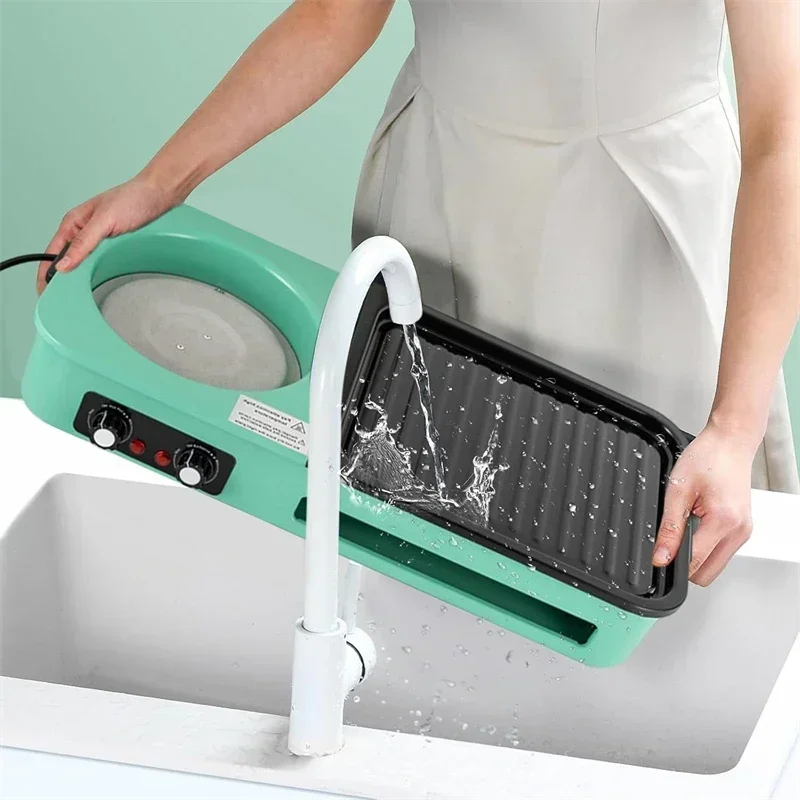 

with Hot Pot 3 in 1 Household Multifunctional Hotpot Grill Cooker Multi cooker Electric Grill Smokeless Non Stick Pan BBQ Grill