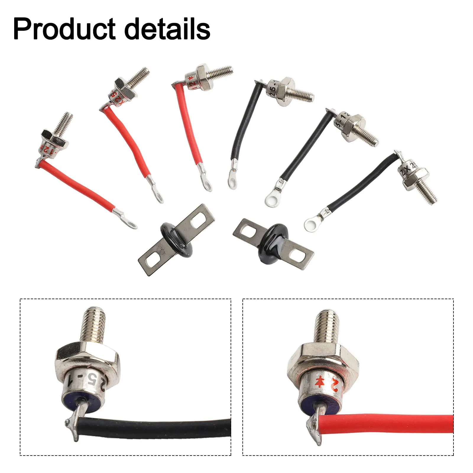 مجموعة مقوم الصمام الثنائي RSK2001 الموثوقة للمولدات بما في ذلك 3 أسلاك حمراء و3 أسود و2 متغيرات للكفاءة