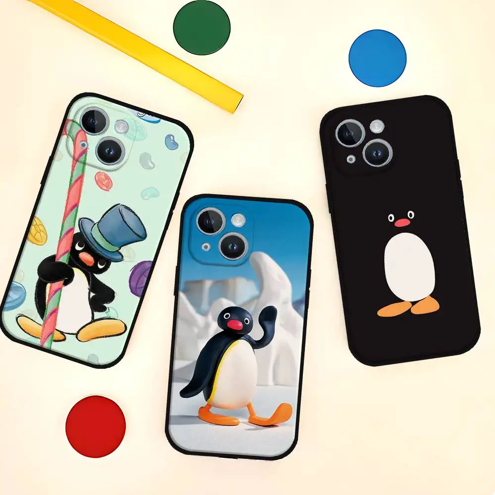

Funny Cartoon P-Pingu Phone Case For IPhone17 16 15 Pro Max 14 13 12 11 XR X XS Max 8 Plus SE Phone Cover