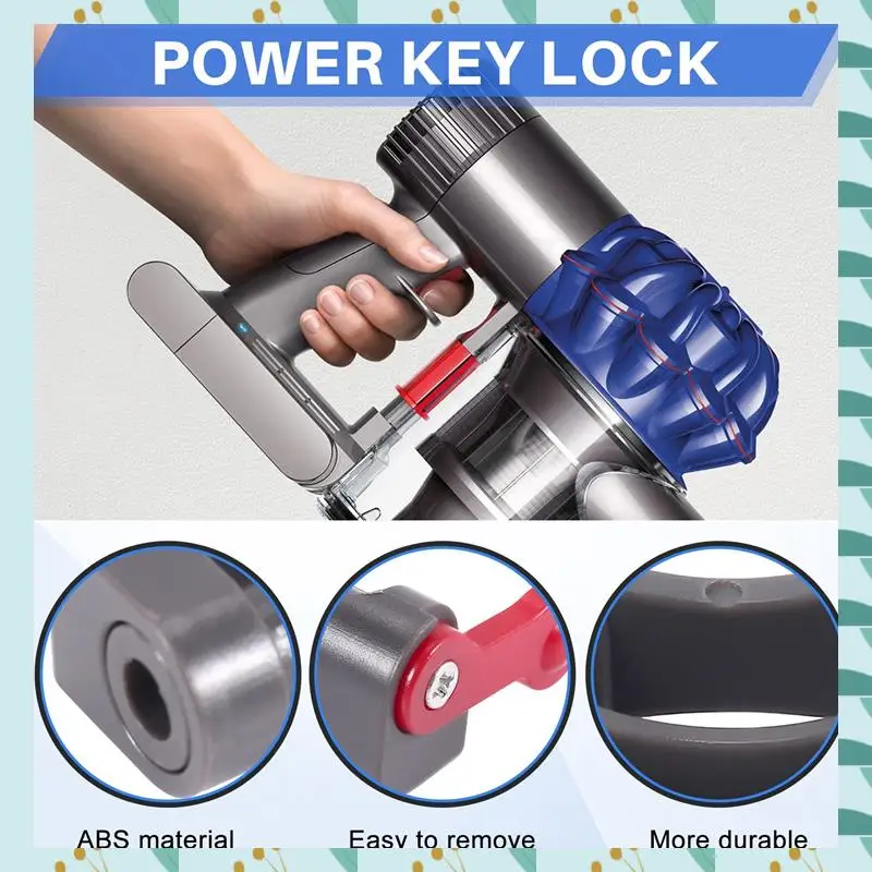 

A71P New Upgrade Trigger Lock For Dyson V6 V7 V8 V10 V11 Vacuum Cleaner, Power Button Lock Accessories, Free Your Finger