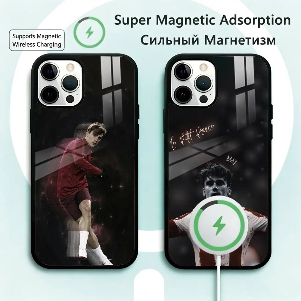 

Football Star A-Antoine Griezmann Phone Case For iPhone17,16,15,14,13,12,11 Plus,ProMagnetic Supports Magnetic Wireless Charging