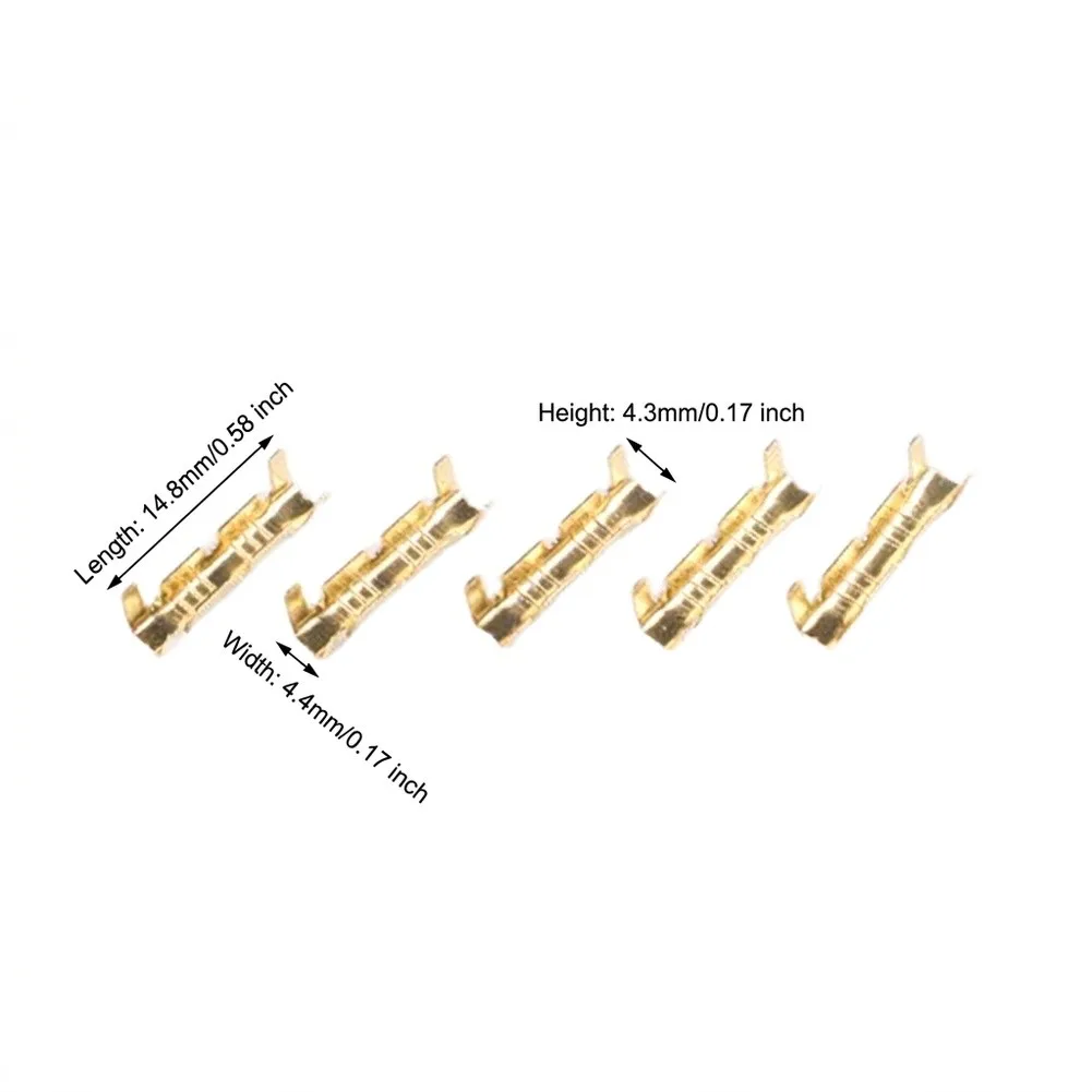 14.8*4.4*4.3mm Brass Terminals Compact Brass Connectors Compact Design Ease Of Use Lightweight Structure For Electrical Wiring