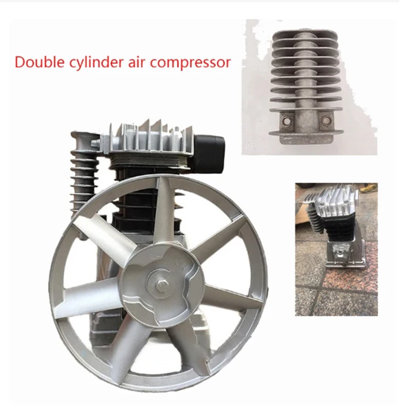 

2.2KW Air Compressor Head Painting Air Pump Head Motor Cast Aluminium Piston Compressor Woodworking Blast Pump