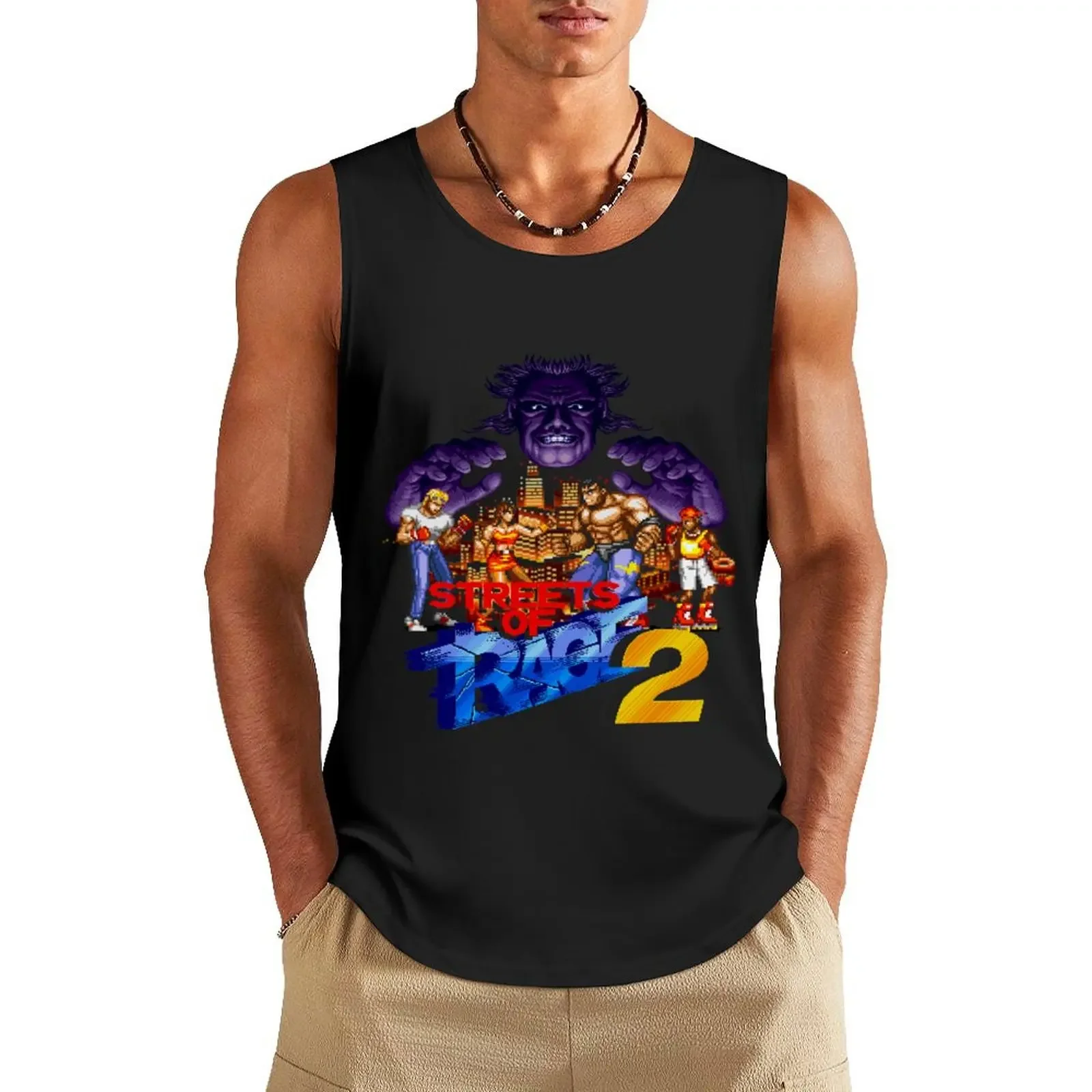 

Streets of rage 2 Tank Top gym Men's t-shirts gym training accessories cool things Gym wear