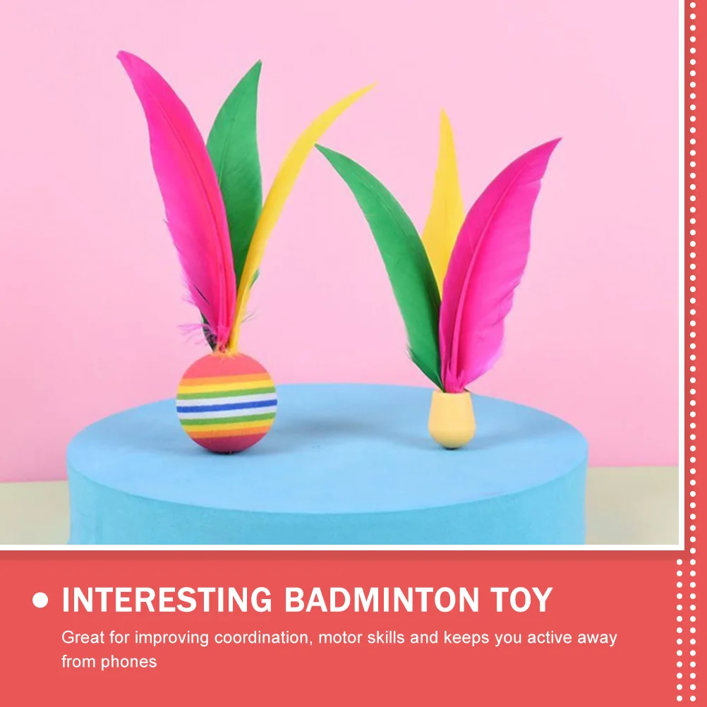 6 قطع من كرة الريشة للنشاط الداخلي عالي المرونة ومقاوم للاهتراء ومجموعة ممارسة المكوكات القابلة للاستبدال